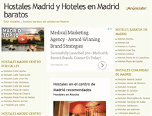 Tablet Screenshot of hotelesenmadridbaratos.com